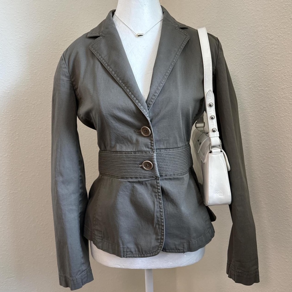Y2K City DKNY Waist Cinching Blazer Feminine Preppy Chic